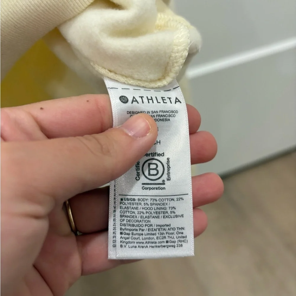 Athleta Yellow Forever Fleece Cropped Full Zip Size XXS - Picture 5 of 10